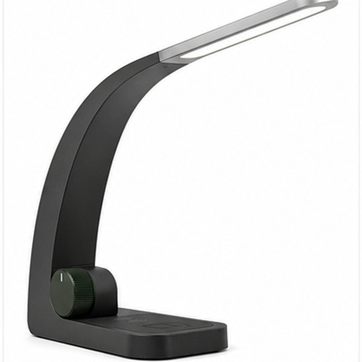 LumiDial Arc – Lampe de bureau avec variateur rotatif et zone de charge